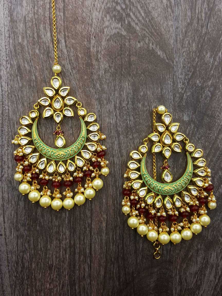 EARRING in VILANDI KUNDAN Style | Design - 20459