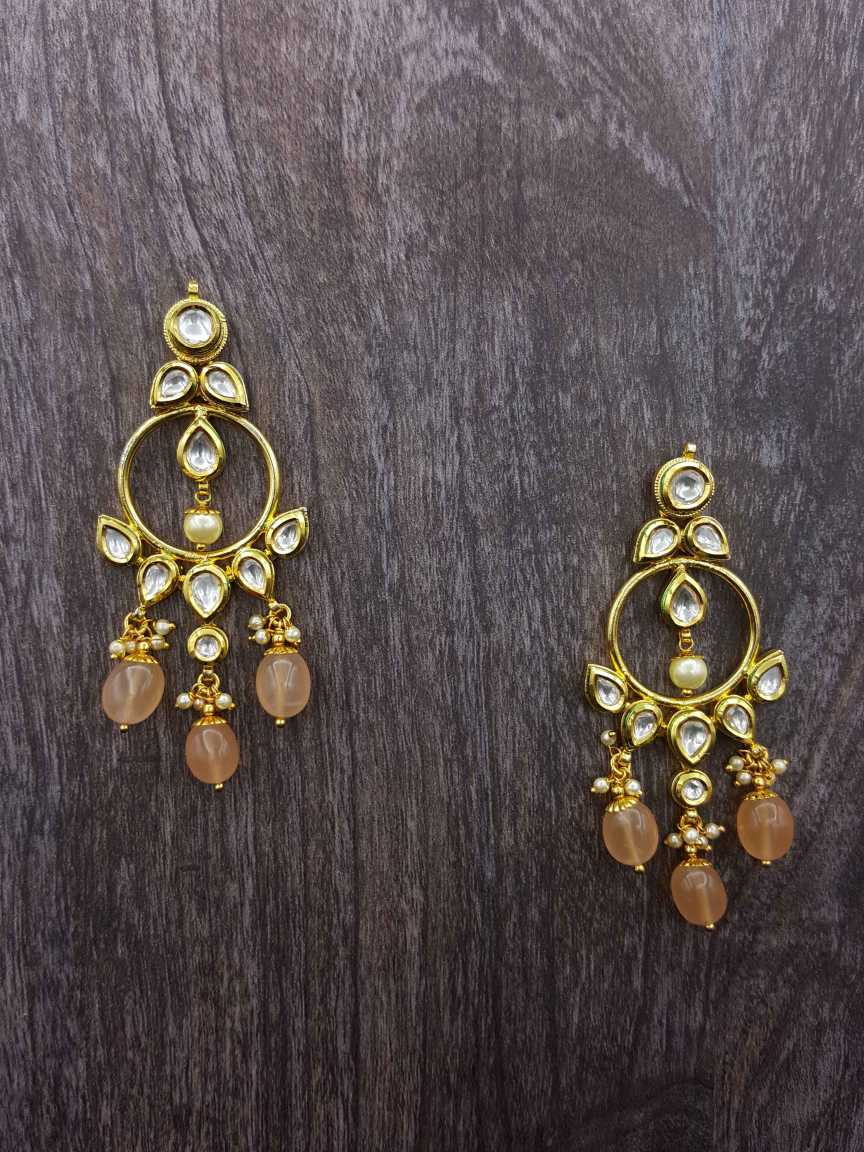 EARRING in VILANDI KUNDAN Style | Design - 20465