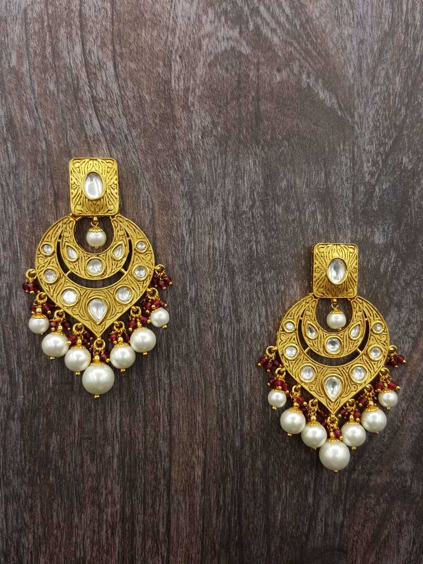 EARRING in VILANDI KUNDAN Style | Design - 20509