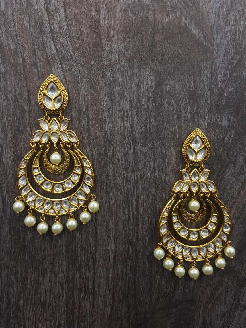 EARRING in VILANDI KUNDAN Style | Design - 20546