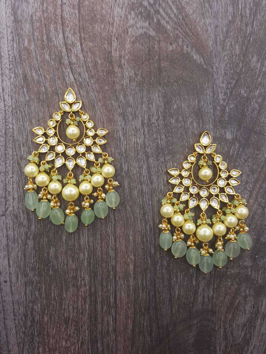 EARRING in VILANDI KUNDAN Style | Design - 20582