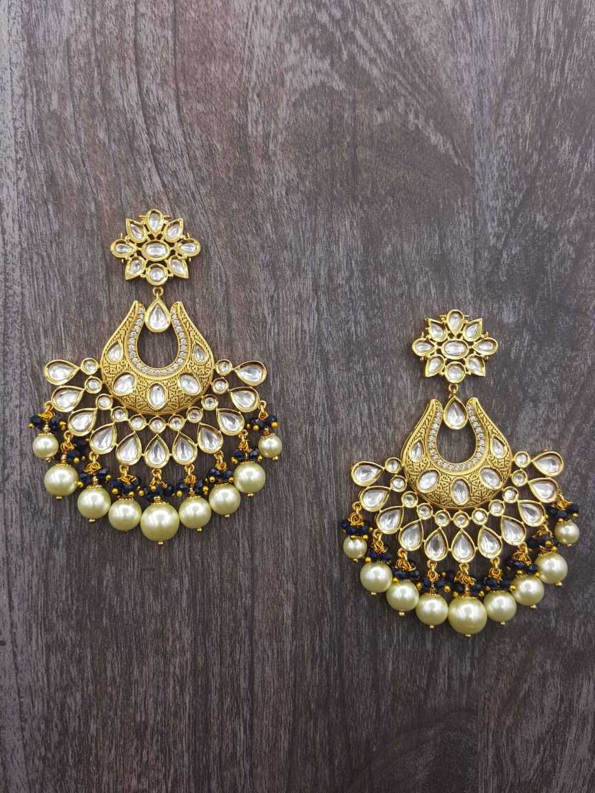 EARRING in VILANDI KUNDAN Style | Design - 20585