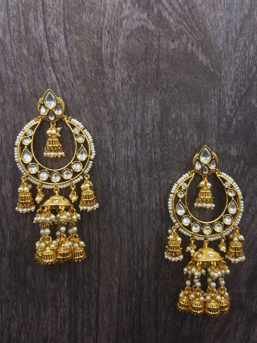 EARRING in VILANDI KUNDAN Style | Design - 20639