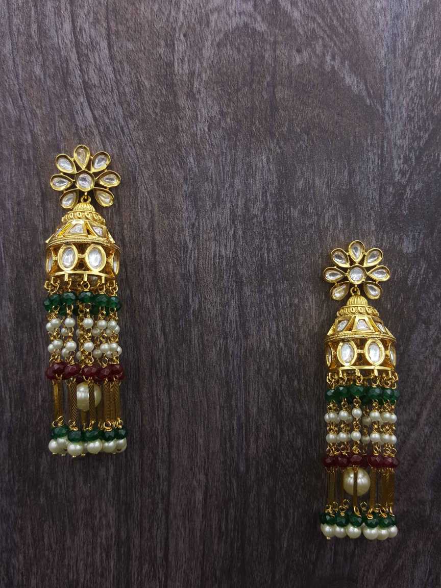 EARRING in VILANDI KUNDAN Style | Design - 20642