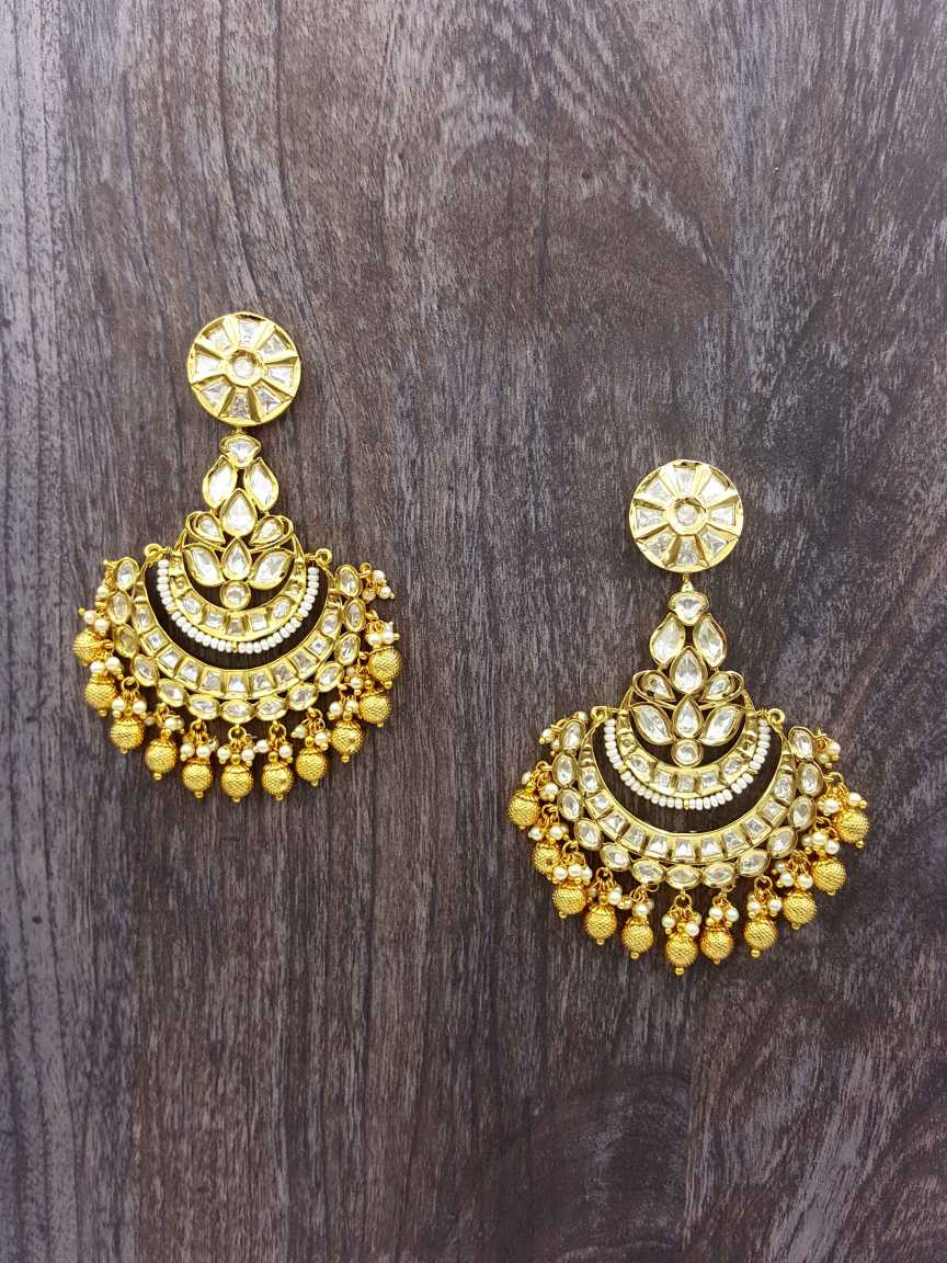 EARRING in VILANDI KUNDAN Style | Design - 20728