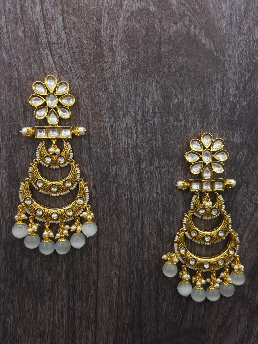 EARRING in VILANDI KUNDAN Style | Design - 20762