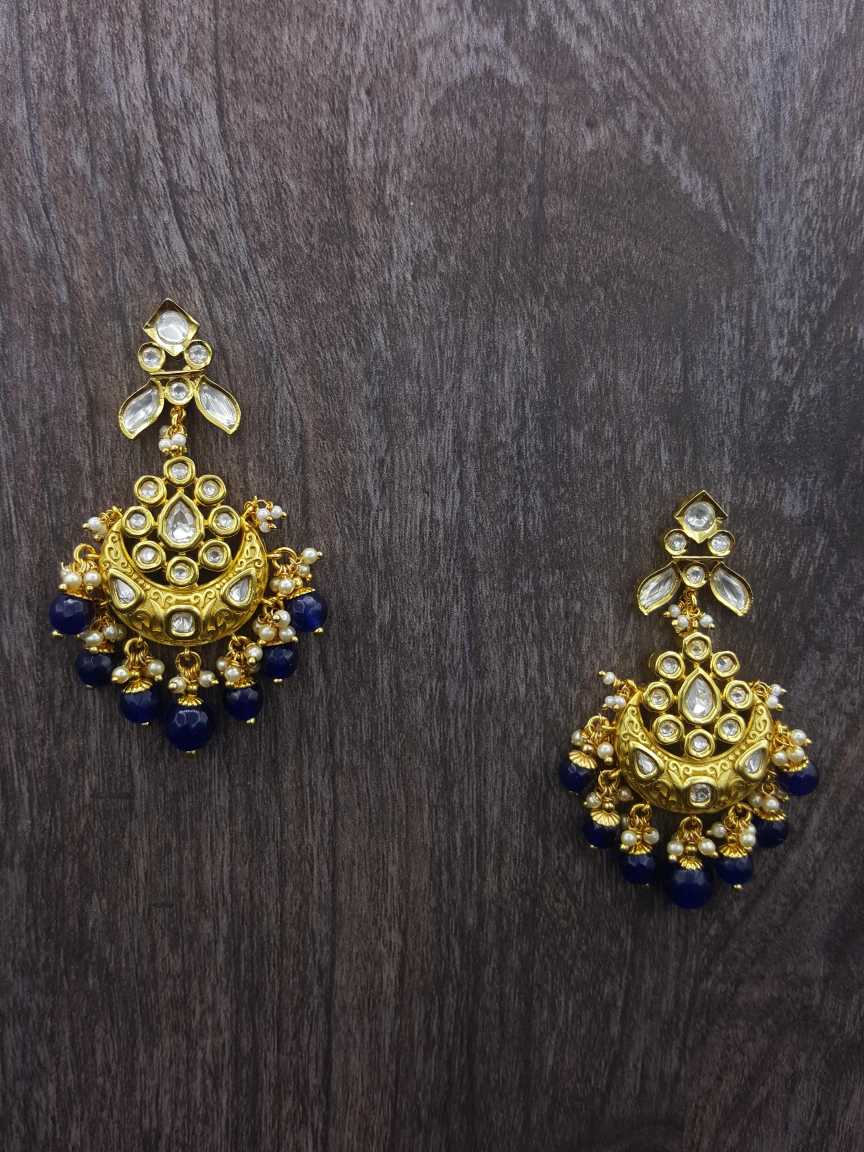 EARRING in VILANDI KUNDAN Style | Design - 20765