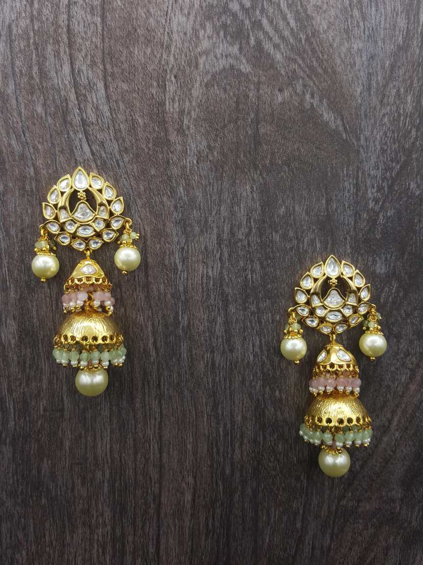 EARRING in VILANDI KUNDAN Style | Design - 20772