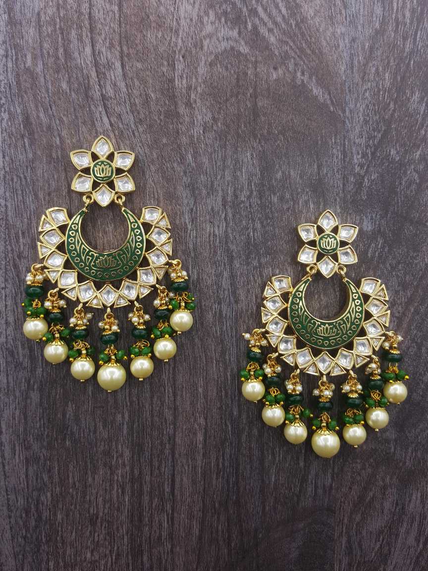 EARRING in VILANDI KUNDAN Style | Design - 20806