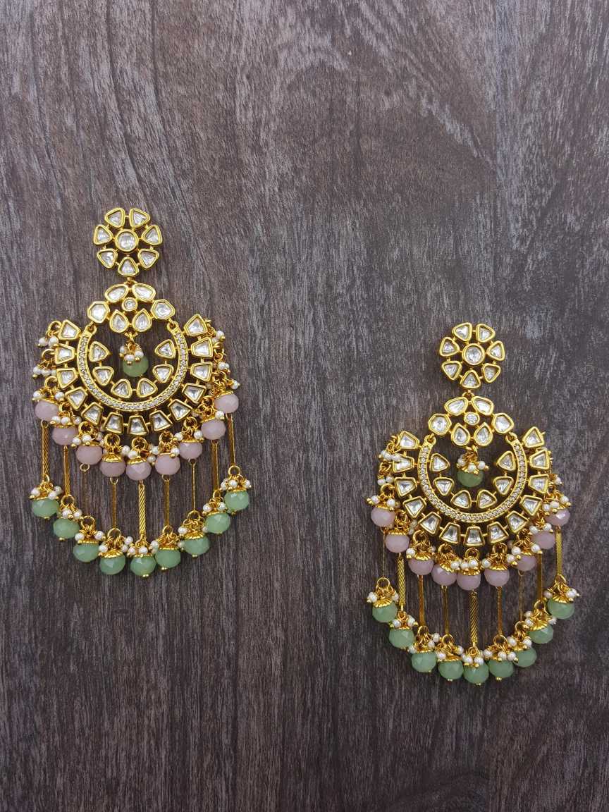 EARRING in VILANDI KUNDAN Style | Design - 20808