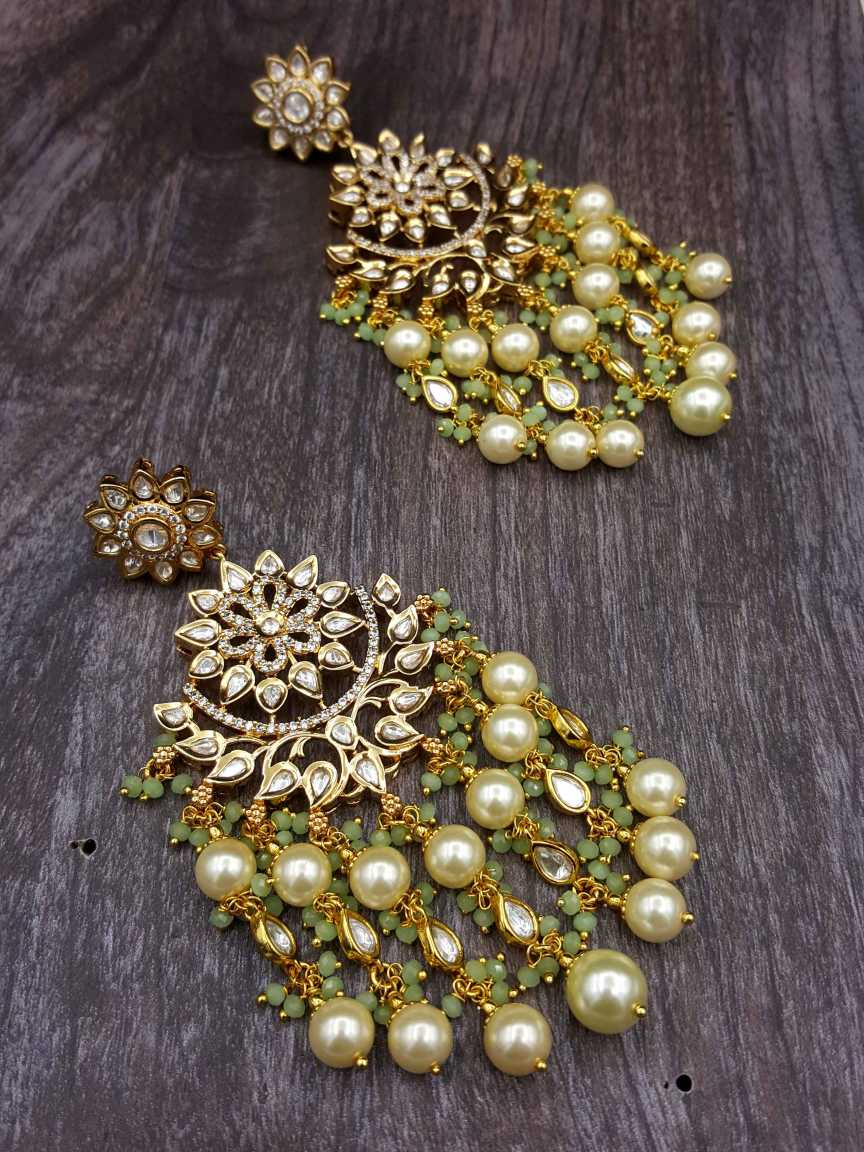 EARRING in VILANDI KUNDAN Style | Design - 20812