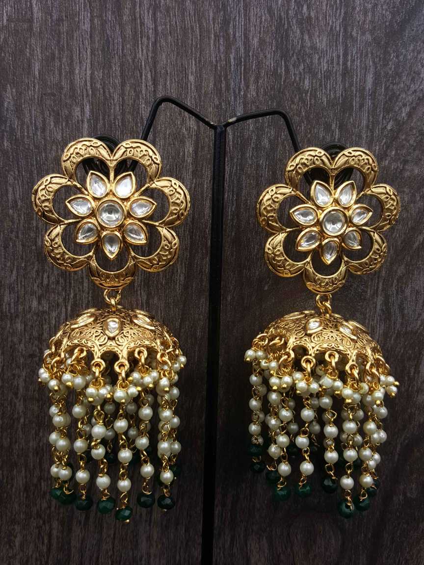 EARRING in VILANDI KUNDAN Style | Design - 20813