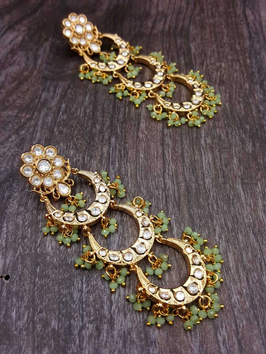 EARRING in VILANDI KUNDAN Style | Design - 20816