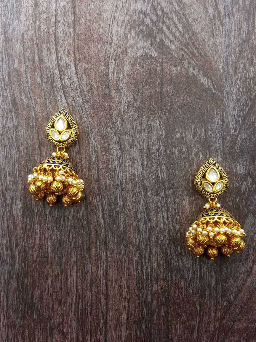 EARRING in VILANDI KUNDAN Style | Design - 20819