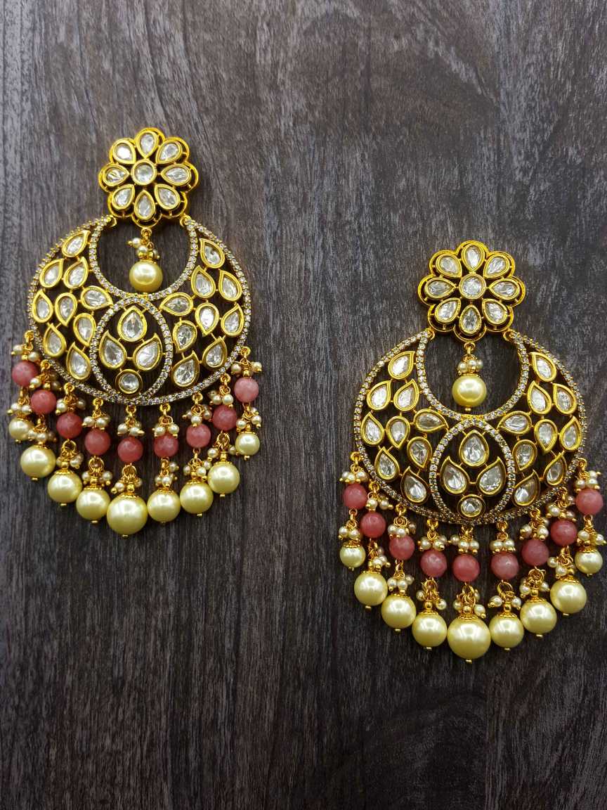EARRING in VILANDI KUNDAN Style | Design - 20839