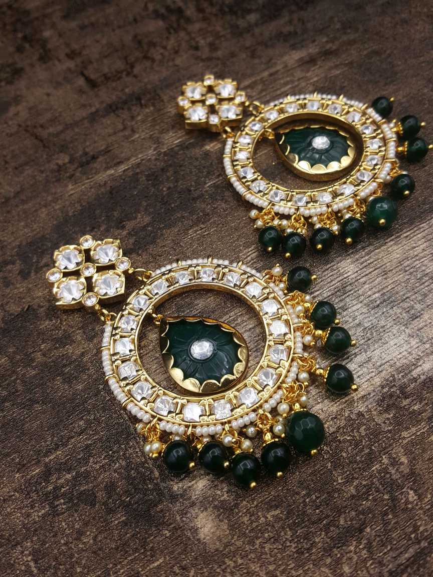 EARRING in VILANDI KUNDAN Style | Design - 20843