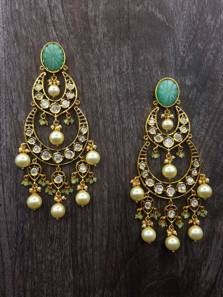 EARRING in VILANDI KUNDAN Style | Design - 20844