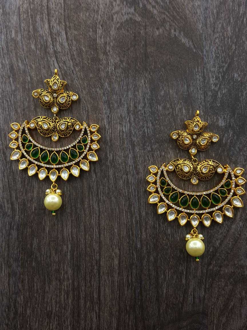 EARRING in VILANDI KUNDAN Style | Design - 20845