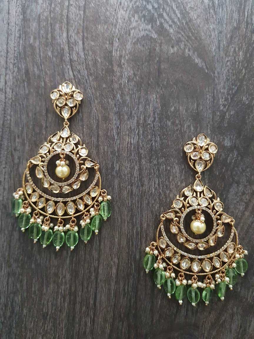 EARRING in VILANDI KUNDAN Style | Design - 21132