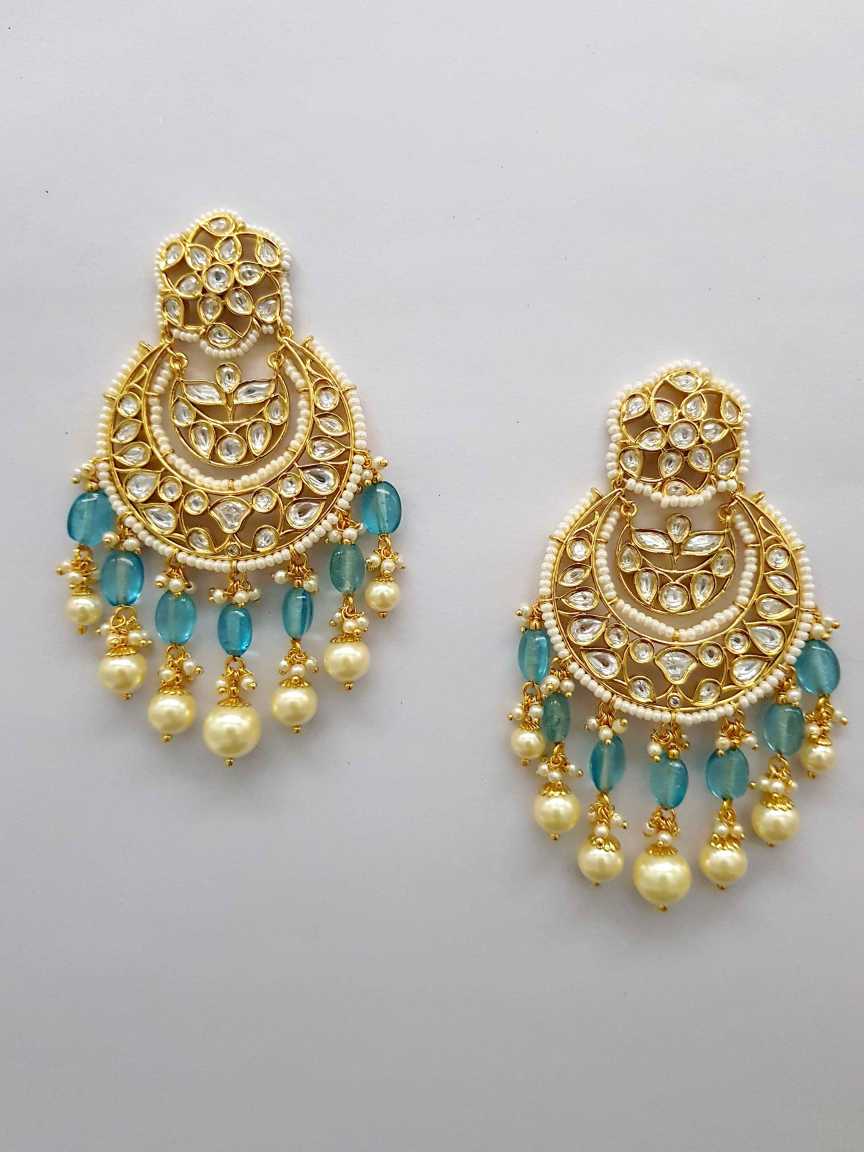 EARRING in VILANDI KUNDAN Style | Design - 21133