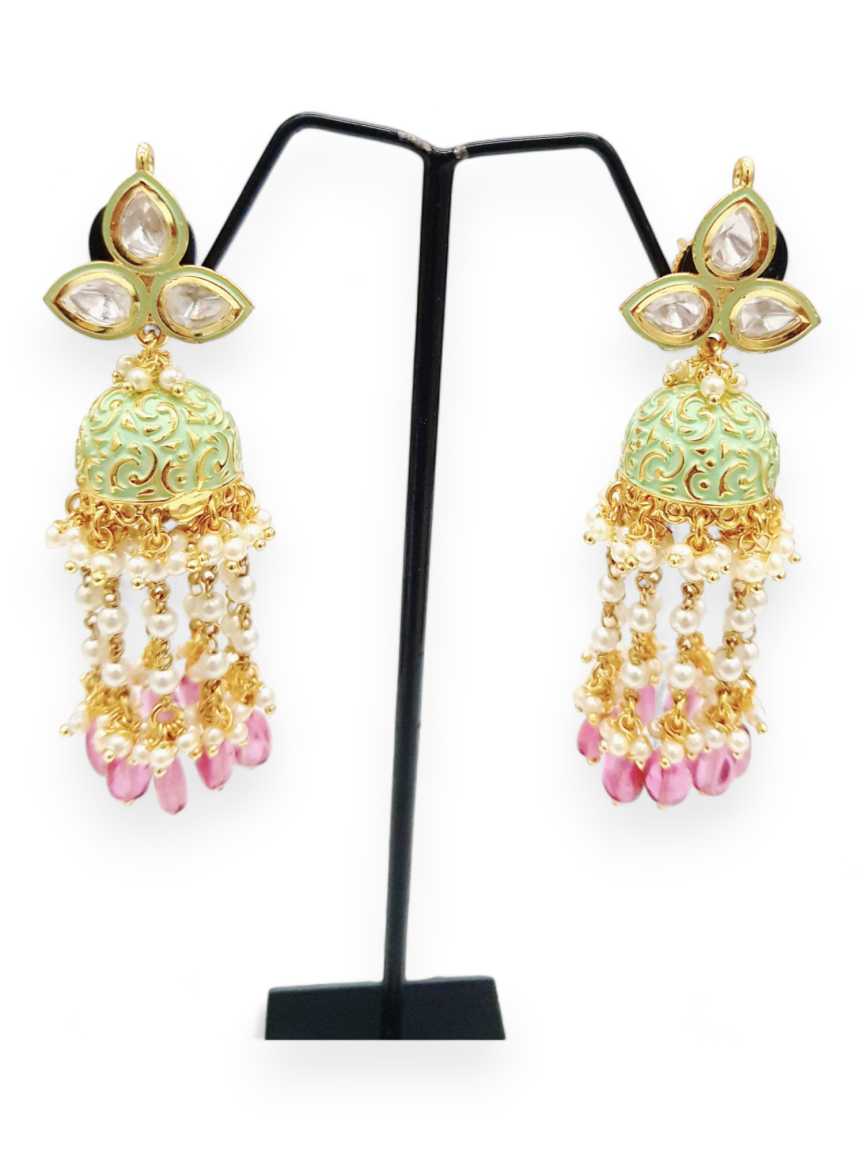 EARRING in VILANDI KUNDAN Style | Design - 21148