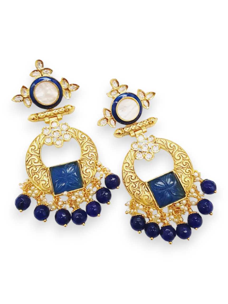 EARRING in VILANDI KUNDAN Style | Design - 21188