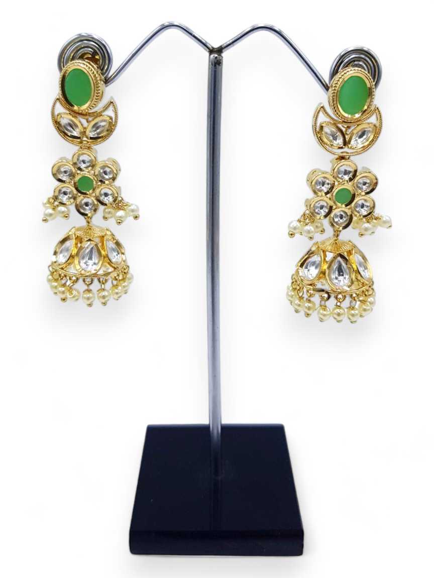 EARRING in VILANDI KUNDAN Style | Design - 21487