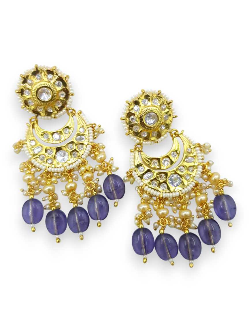 EARRING in VILANDI KUNDAN Style | Design - 21491
