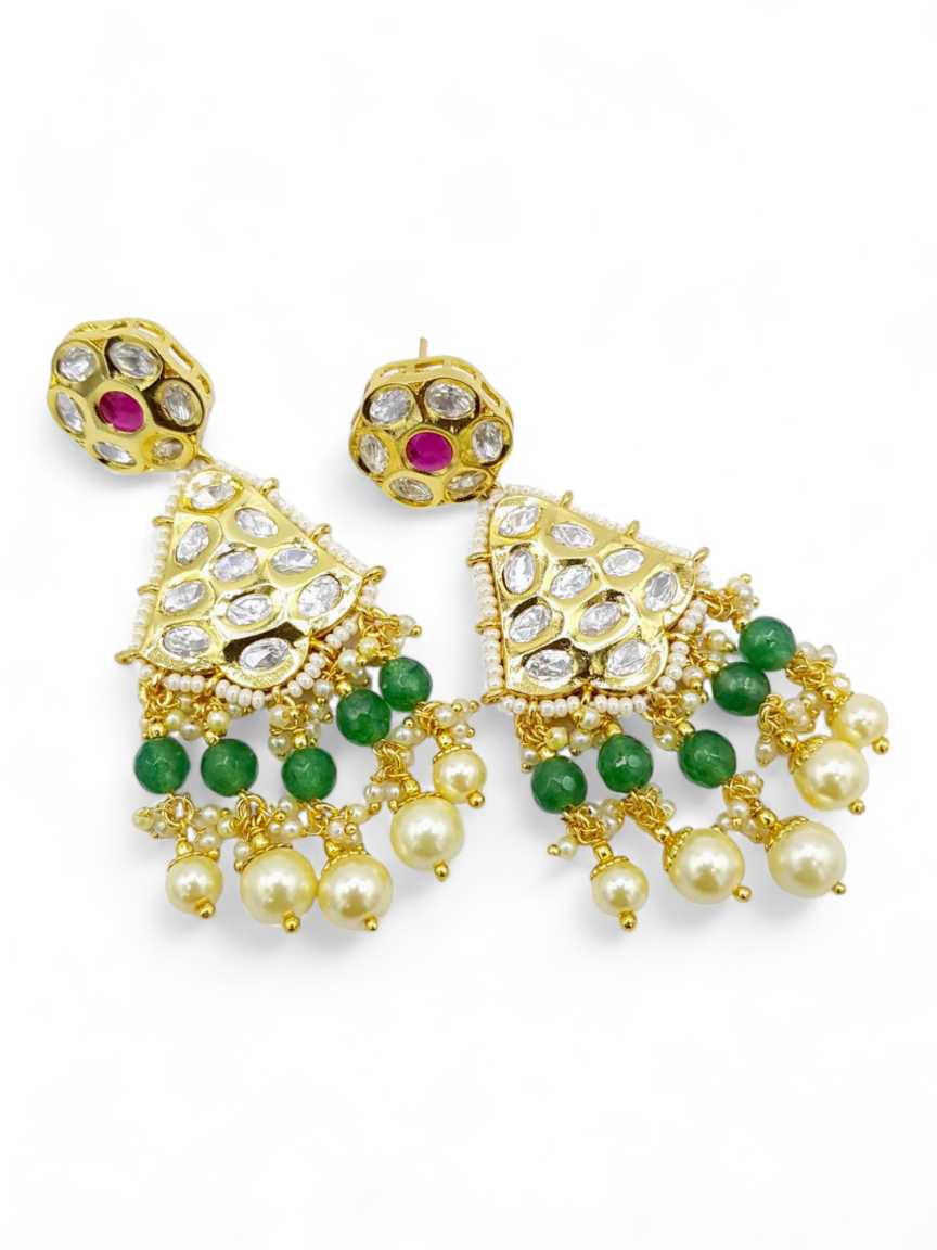 EARRING in VILANDI KUNDAN Style | Design - 21517