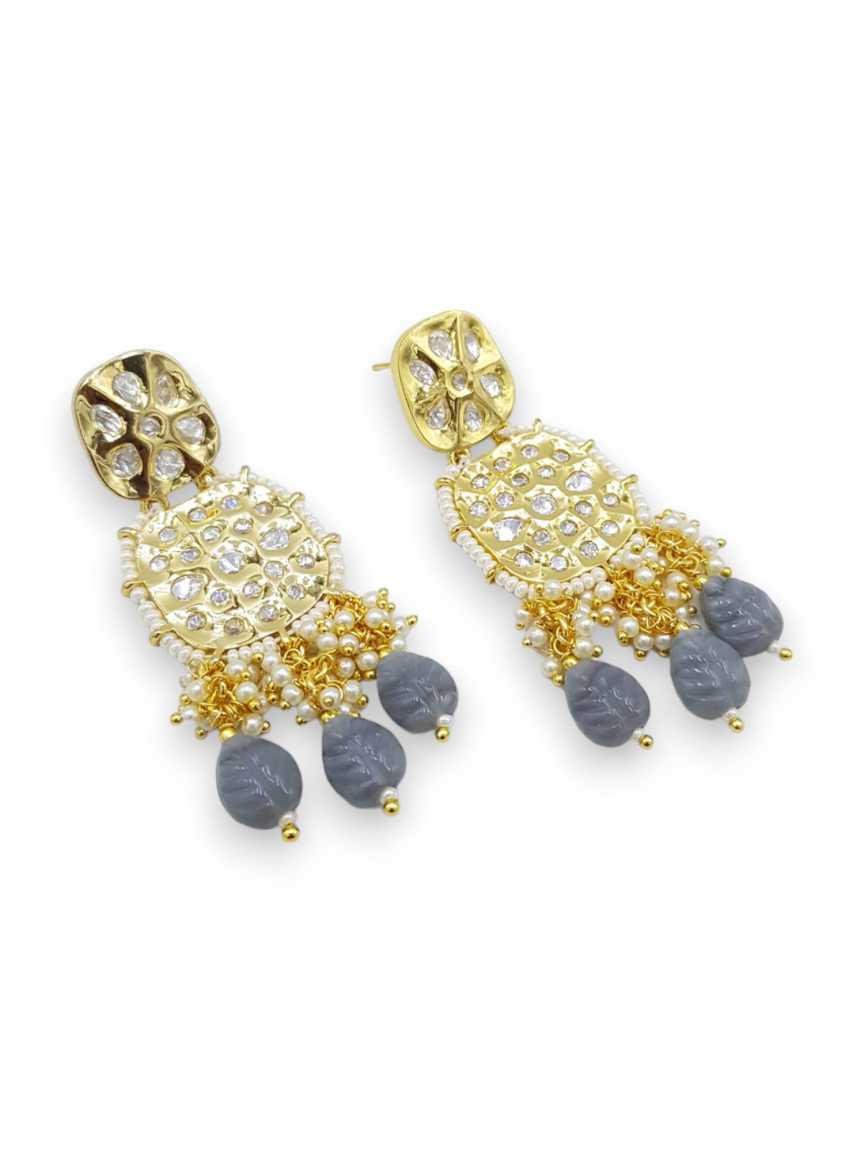 EARRING in VILANDI KUNDAN Style | Design - 21525