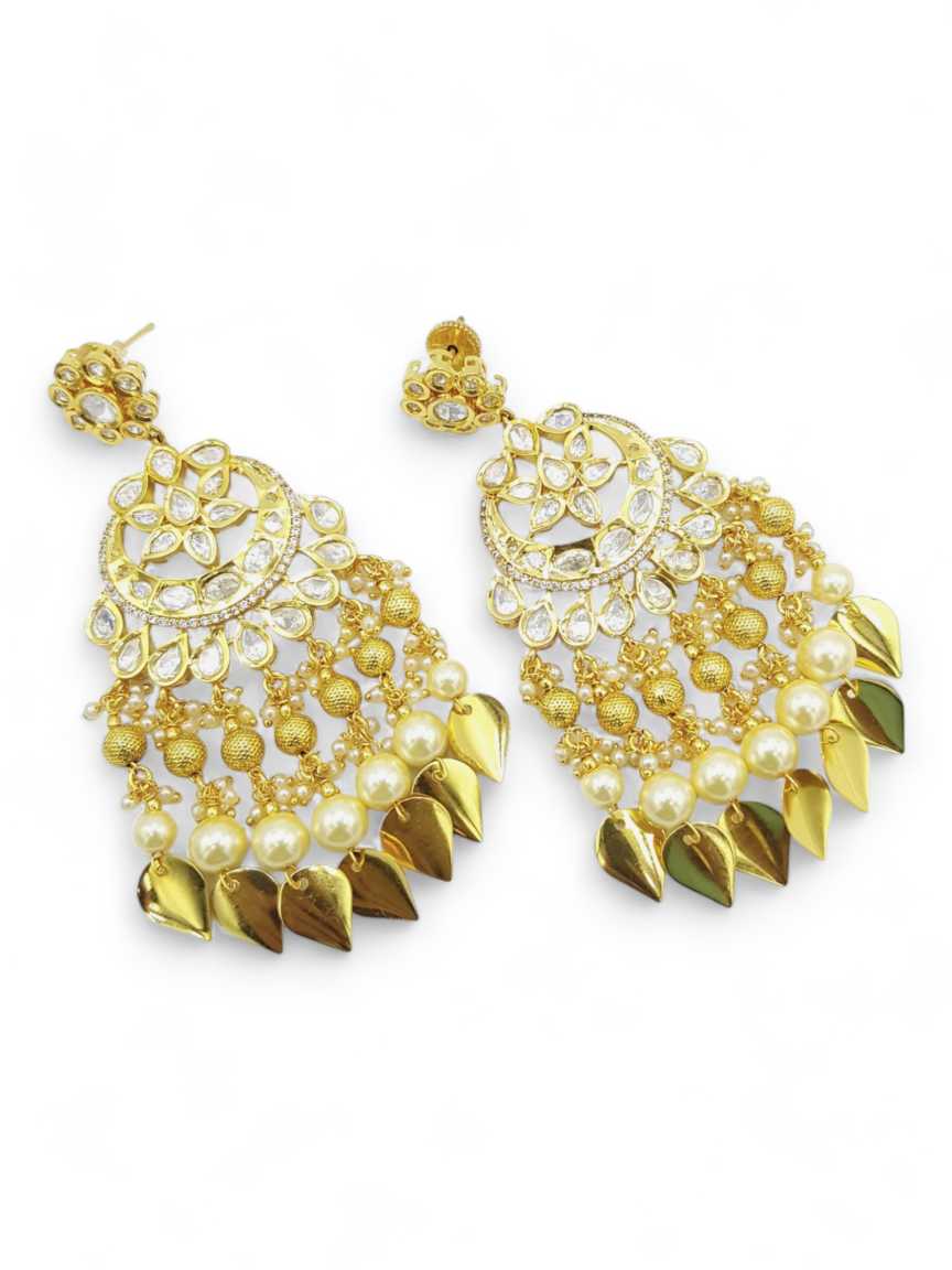 EARRING in VILANDI KUNDAN Style | Design - 21530