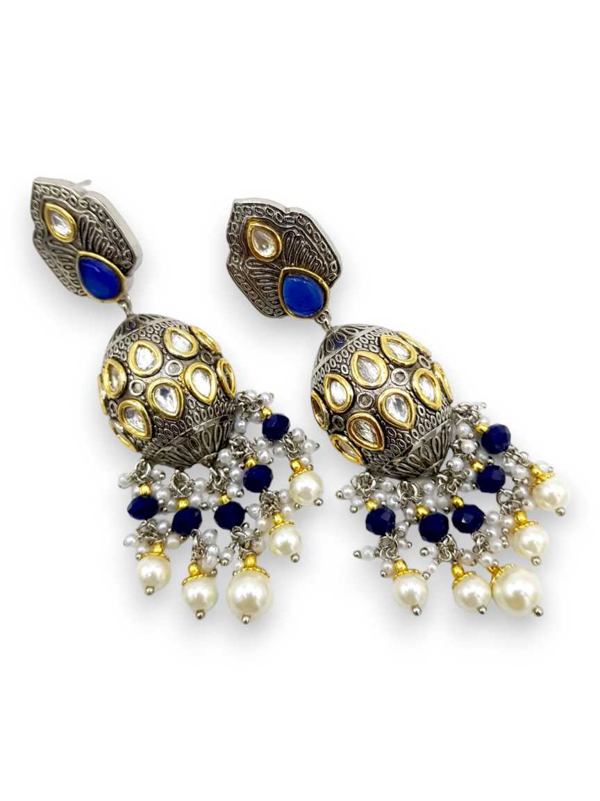 EARRING in VILANDI KUNDAN Style | Design - 21579