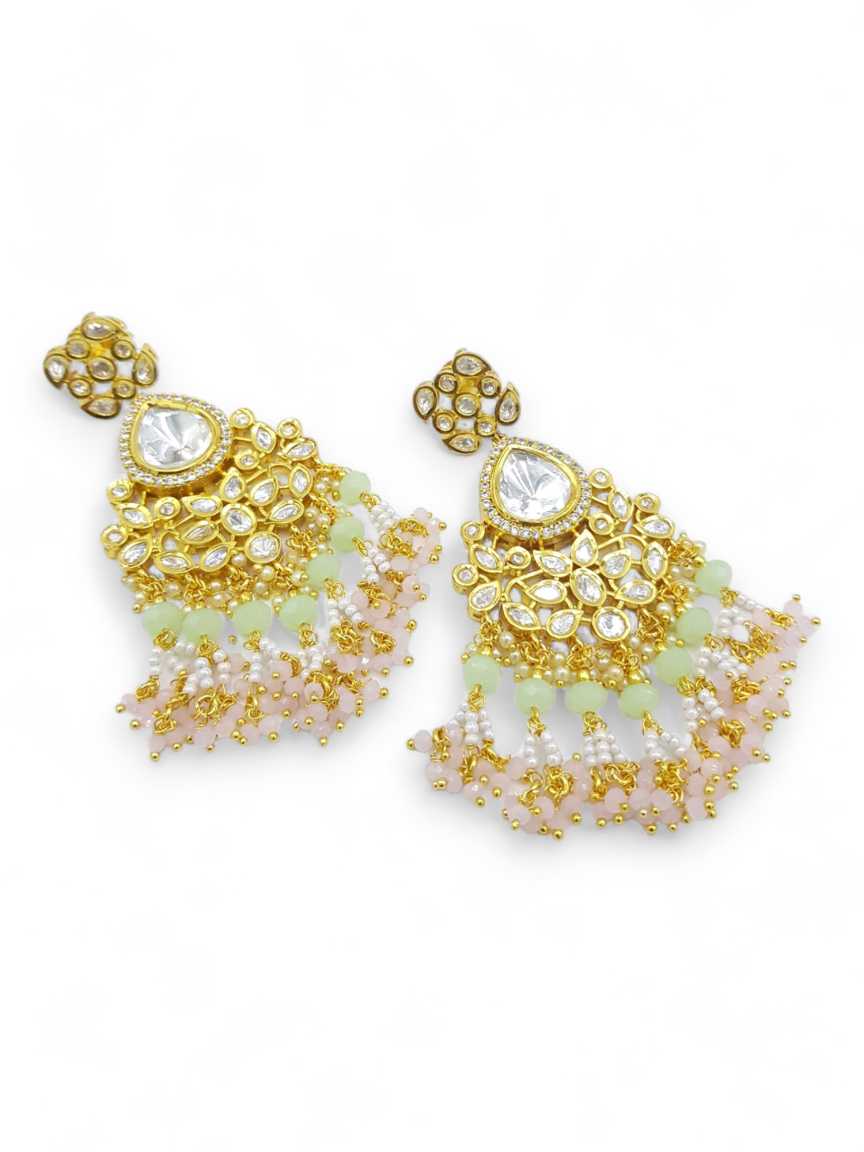 EARRING in VILANDI KUNDAN Style | Design - 21616