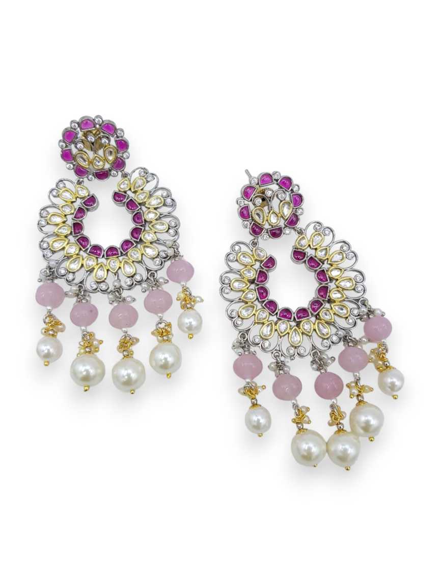 EARRING in VILANDI KUNDAN Style | Design - 21739