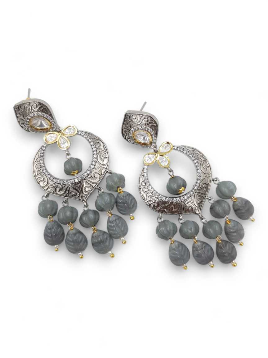 EARRING in VILANDI KUNDAN Style | Design - 21757