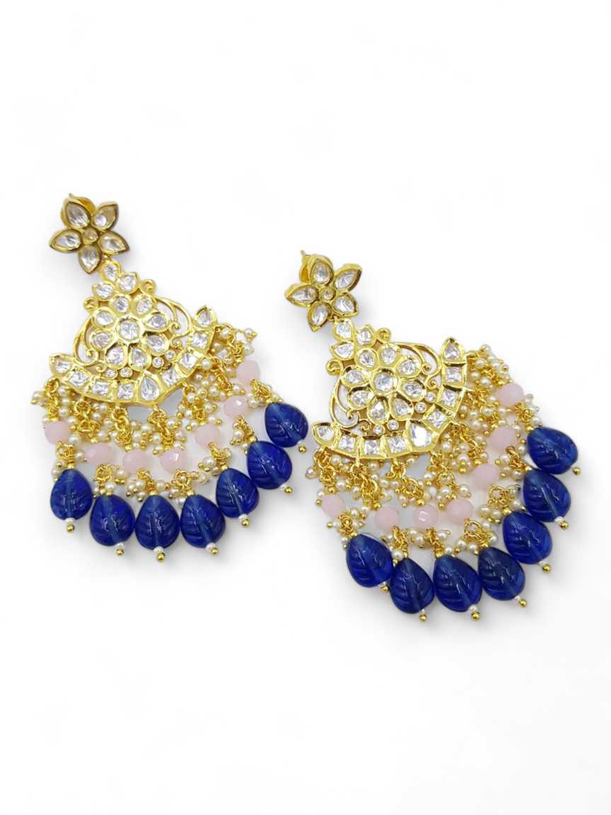 EARRING in VILANDI KUNDAN Style | Design - 21768