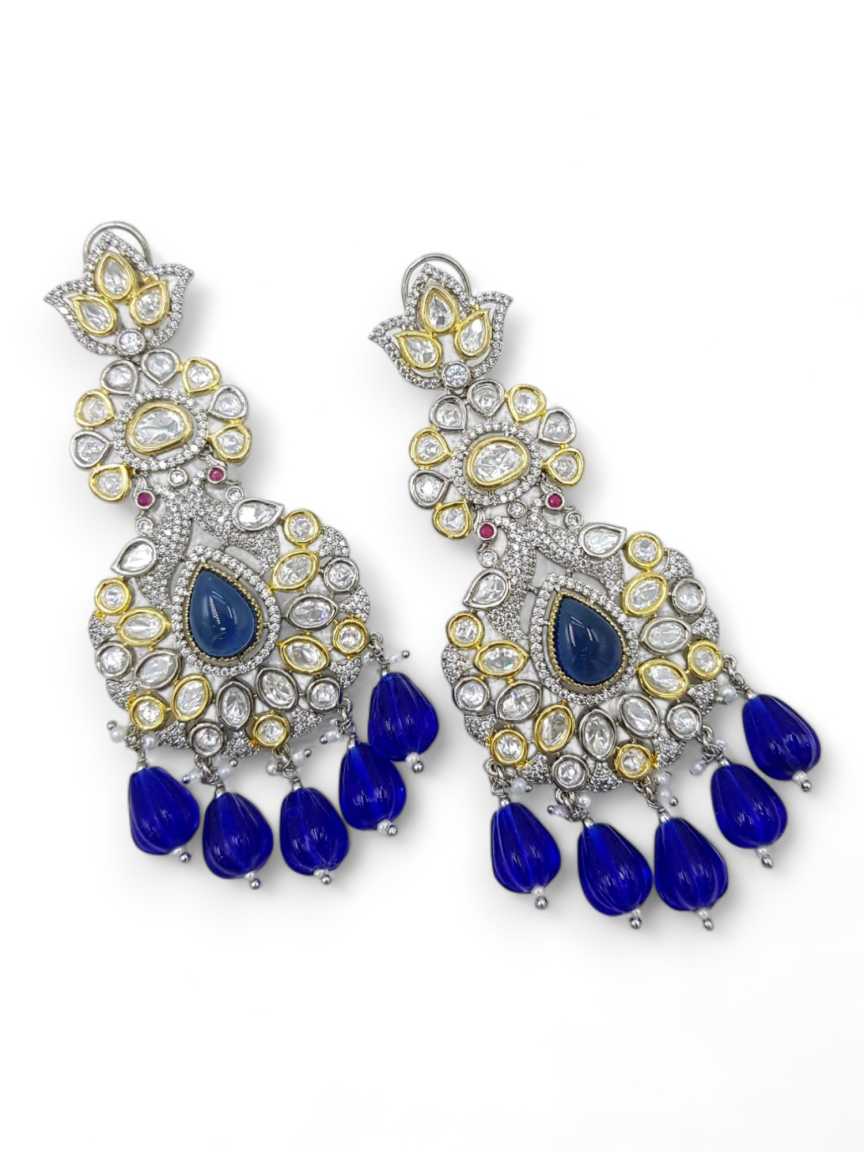 EARRING in VILANDI KUNDAN Style | Design - 21771