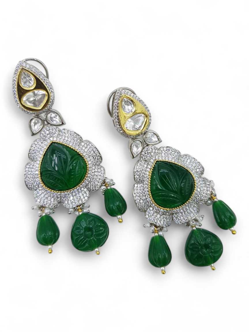 EARRING in VILANDI KUNDAN Style | Design - 21787
