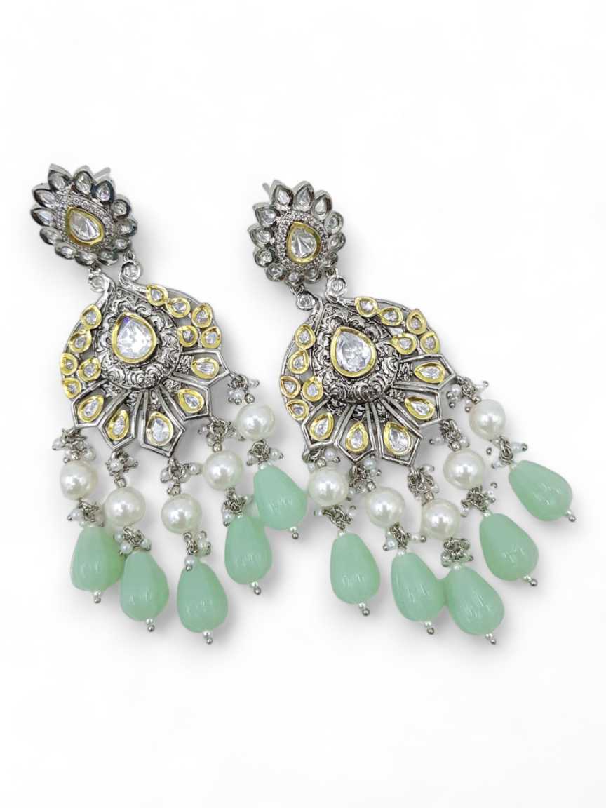 EARRING in VILANDI KUNDAN Style | Design - 21796