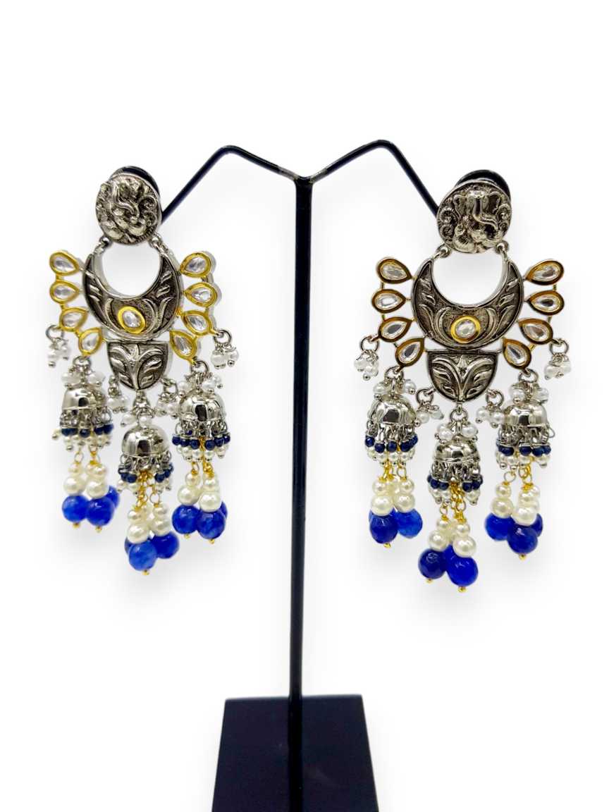 EARRING in VILANDI KUNDAN Style | Design - 21798