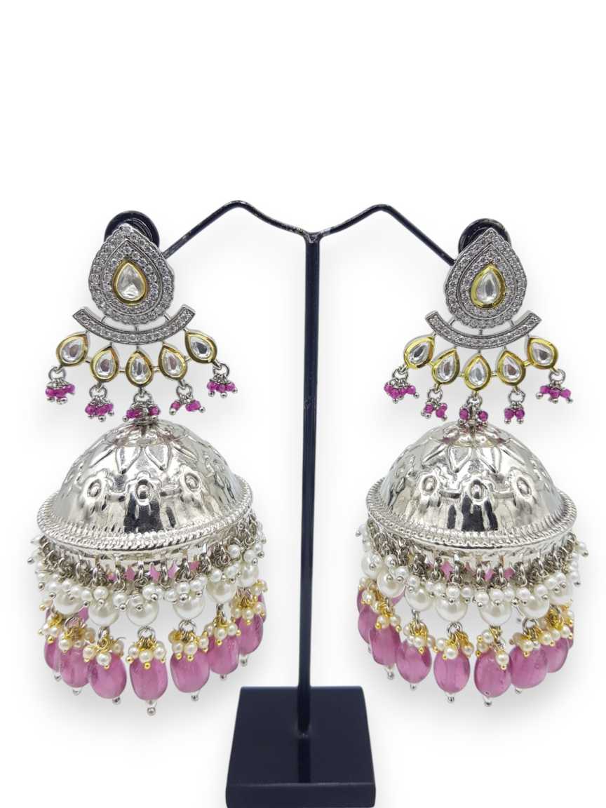 EARRING IN VILANDI KUNDAN STYLE | DESIGN - 21800