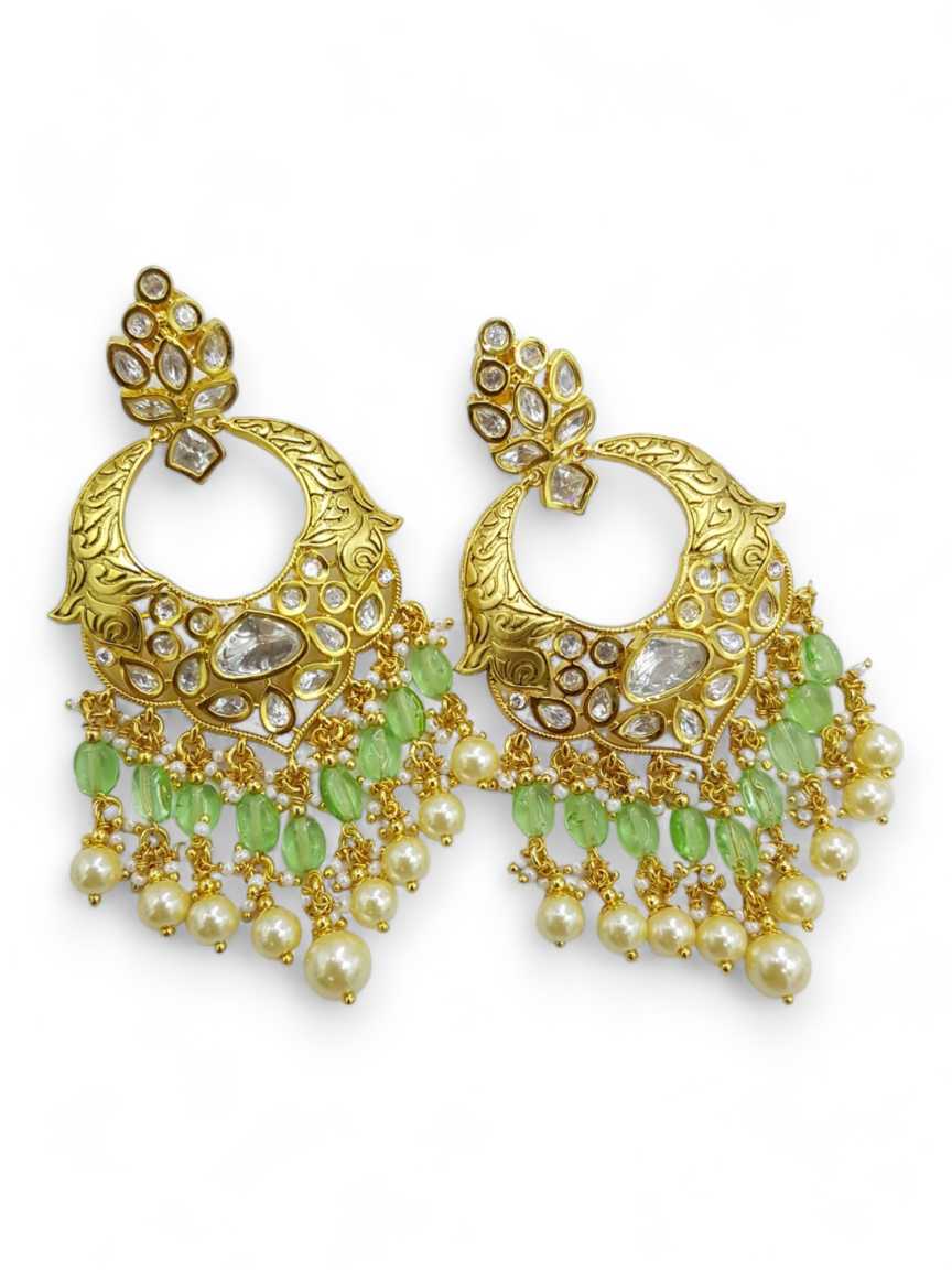 EARRING in VILANDI KUNDAN Style | Design - 21863