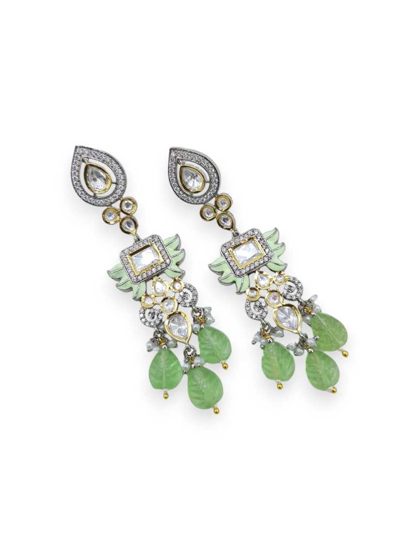 EARRING in VILANDI KUNDAN Style | Design - 21874