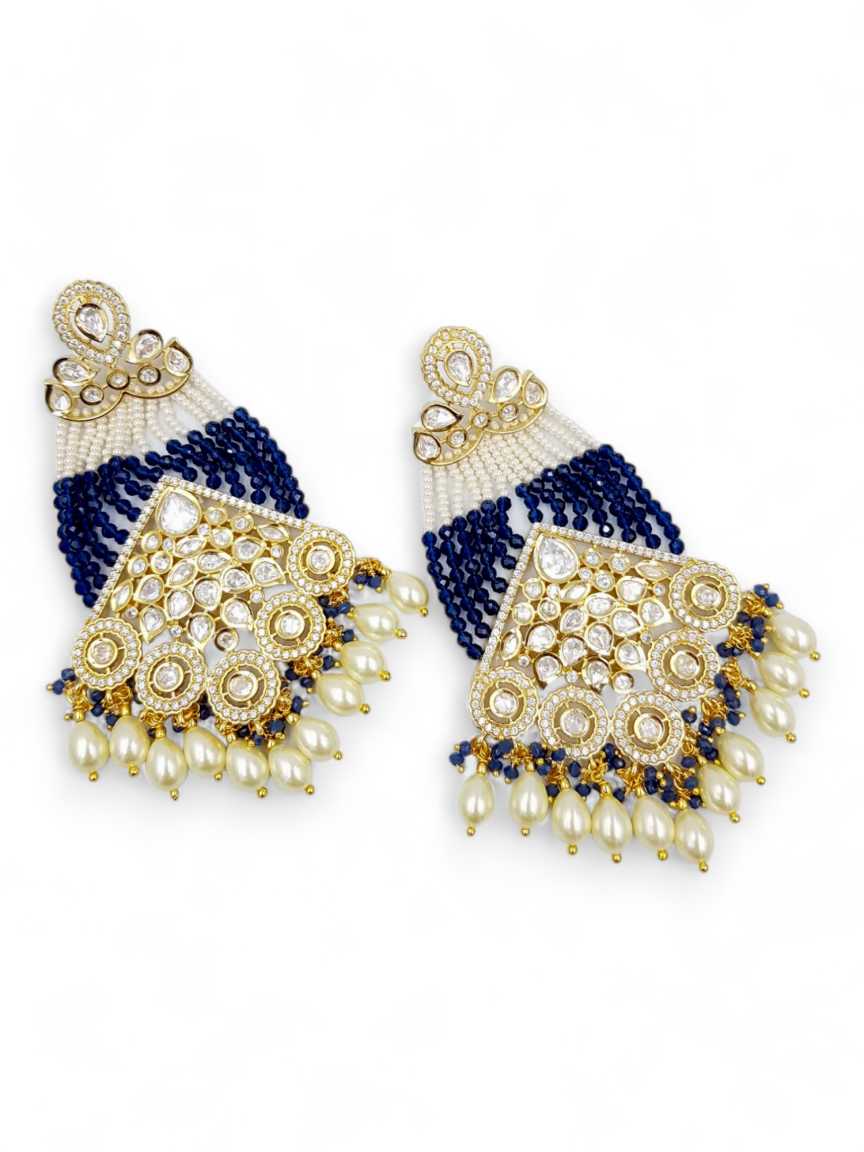 EARRING in VILANDI KUNDAN Style | Design - 21934