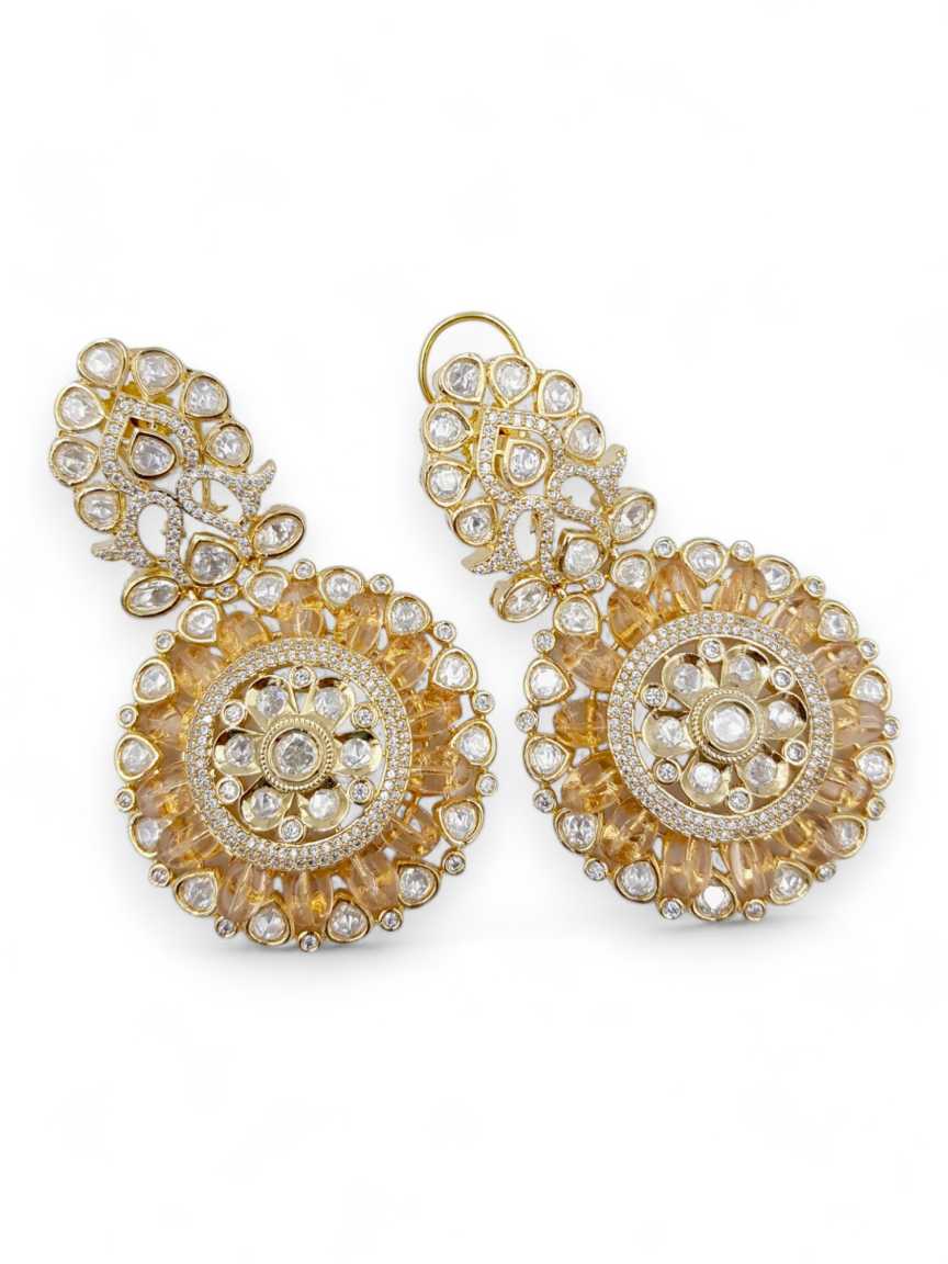 EARRING in VILANDI KUNDAN Style | Design - 22021