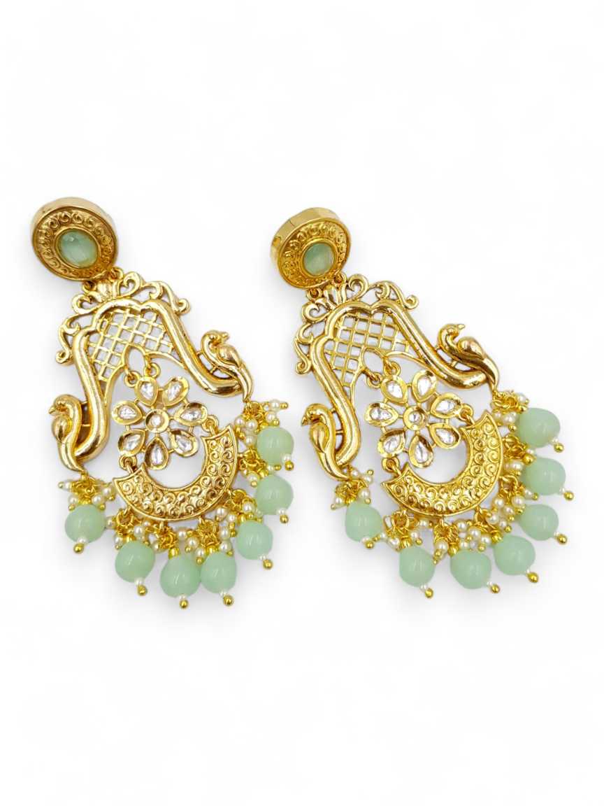 EARRING in VILANDI KUNDAN Style | Design - 22042