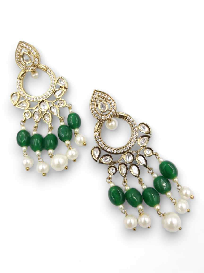 EARRING in VILANDI KUNDAN Style | Design - 22129