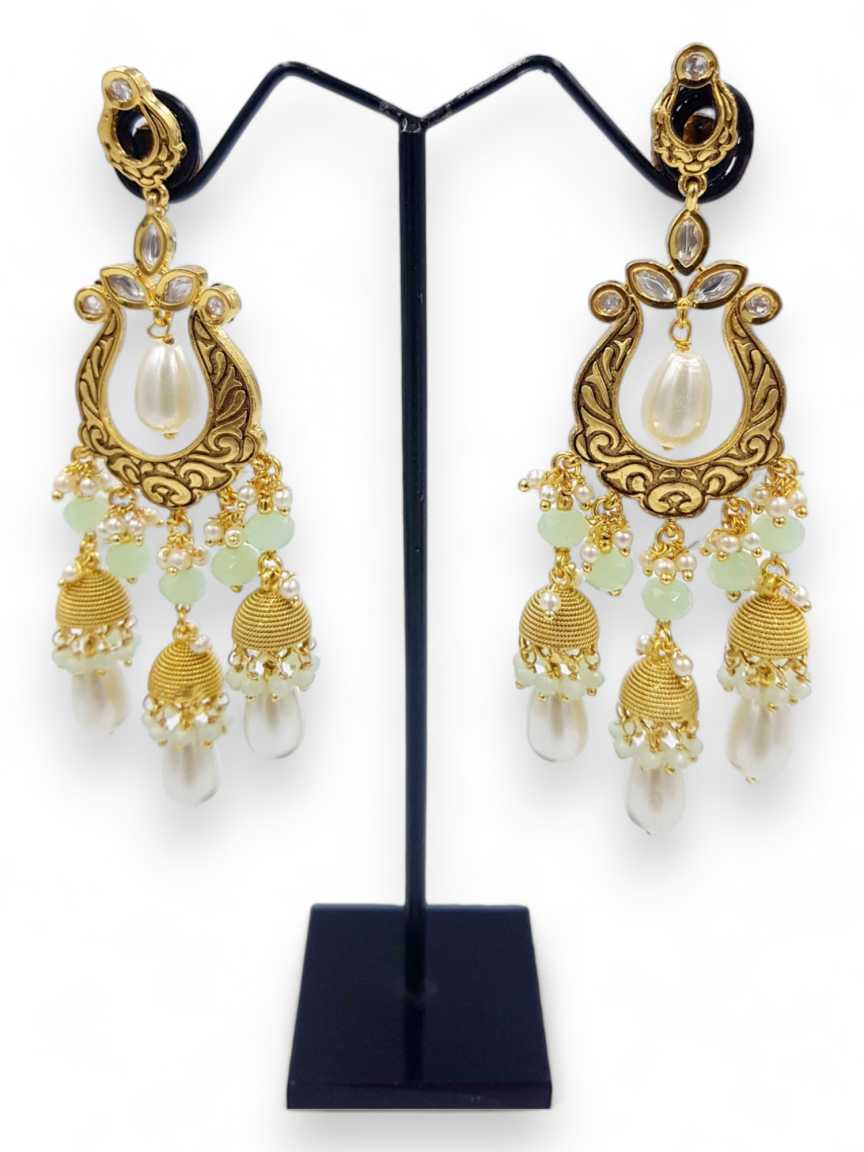 EARRING in VILANDI KUNDAN Style | Design - 22142