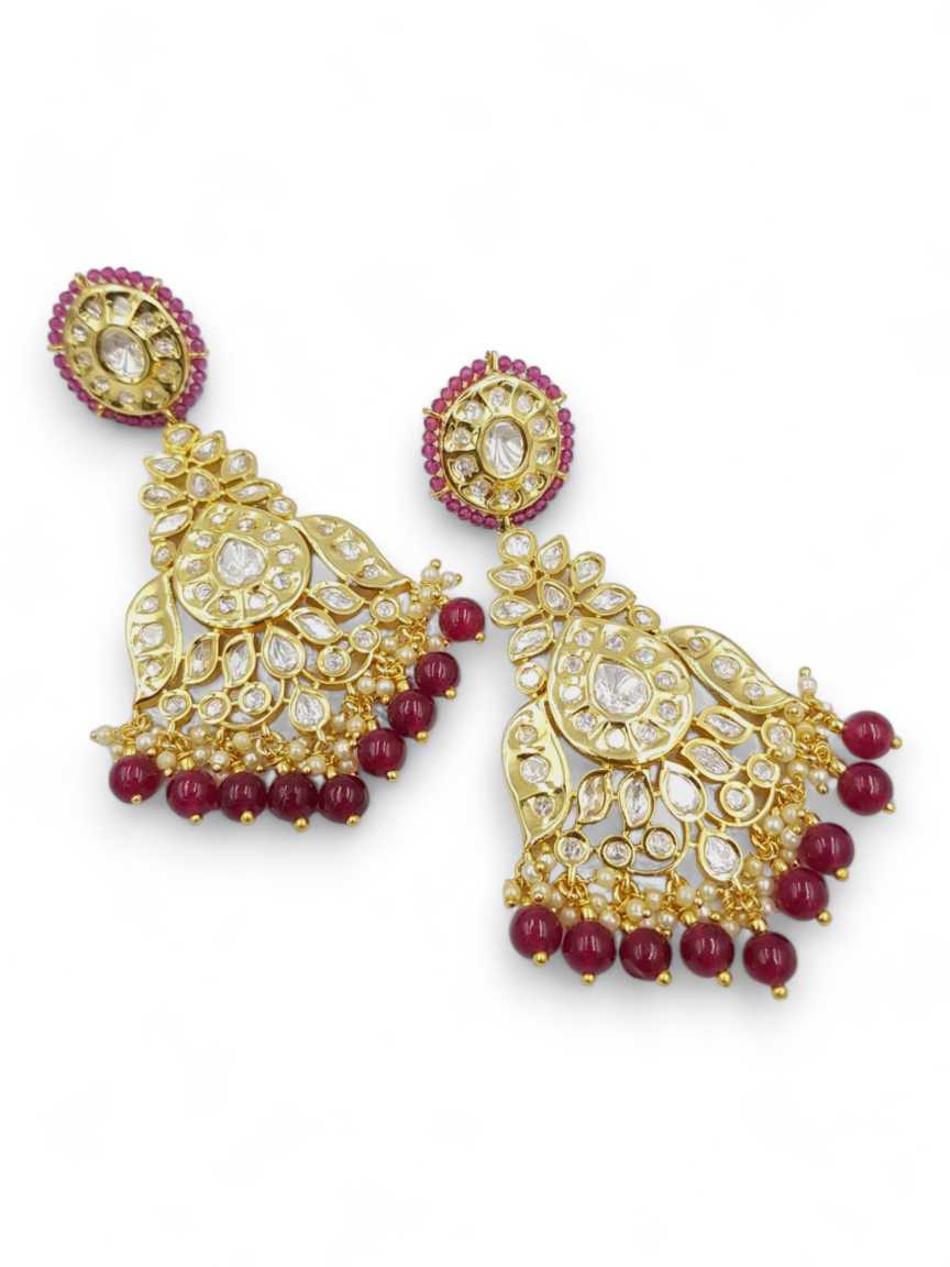 EARRING in VILANDI KUNDAN Style | Design - 22213