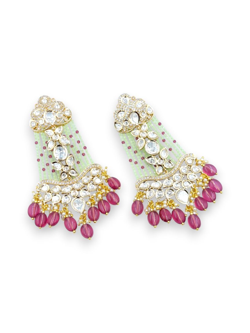 EARRING in VILANDI KUNDAN Style | Design - 22285